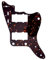Musiclily Pro 13 Löcher Pickguard Gitarren Schlagbrett für MIJ Fender Japan Jazzmaster,4 lagig Tortoise
