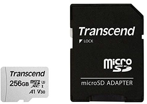 Transcend - 256Go - SDXC/SDHC 300S Carte microSD 256 Go avec adaptateur SD - TS256GUSD300S-A