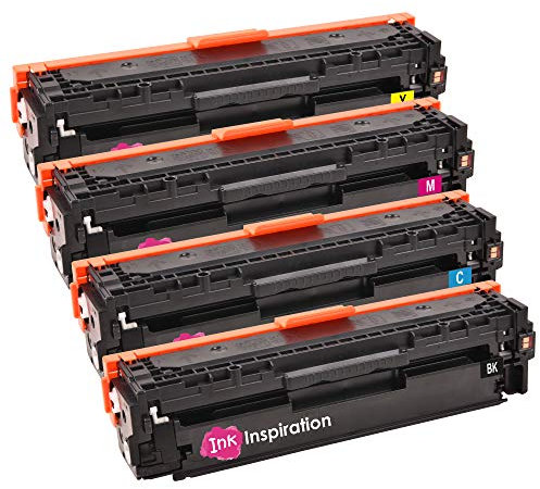 Ink Inspiration 4er Set Premium Toner für HP Laserjet Pro 300 M351a MFP M375nw Pro 400 M451dn M451dw M451nw MFP M475dn M475dw | kompatibel zu HP CE410X 4.000 Seiten CE411A CE412A CE413A 2.600 Seiten