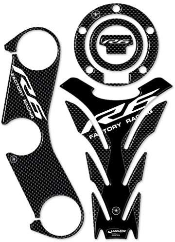 labelbike - 3D Gelharz Aufkleber-Kit für Motorrad, kompatibel mit Yamaha YZF R6 2017-2020