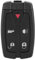 Car Remote Key Case, 4-button Car ABS Remote Smart Key Case Fob Shell for 2, Black