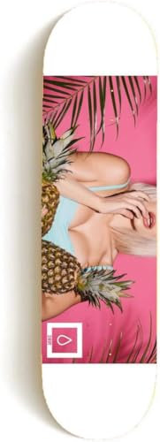 DRIP Skateboards - Pineapples Skateboard Deck (versch. Breiten) + Griptape & Sticker/Hochwertiger Canadian Maple! (8.25)