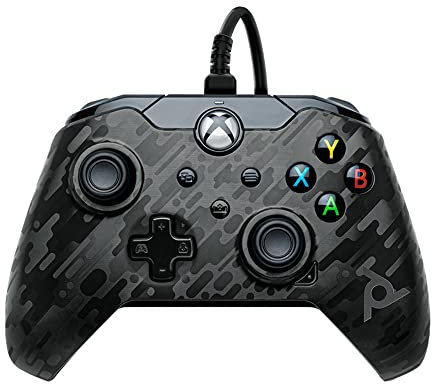 PDP Mando con cable para Xbox Series X, Negro (Phantom Black)