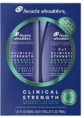 Head & Shoulders Clinical Strength Schuppen Shampoo Set, Itensive Juckreizlinderung mit kühlendem Menthol, je 383 ml, Doppelpack