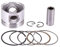 WOOSTAR 39mm Kit de Segments de Piston Remplacement pour 49cc 50cc GY6 139QMB Taotao Baja Jonway ATV Scooter Cyclomoteur Dirt Pit Bike Go Kart