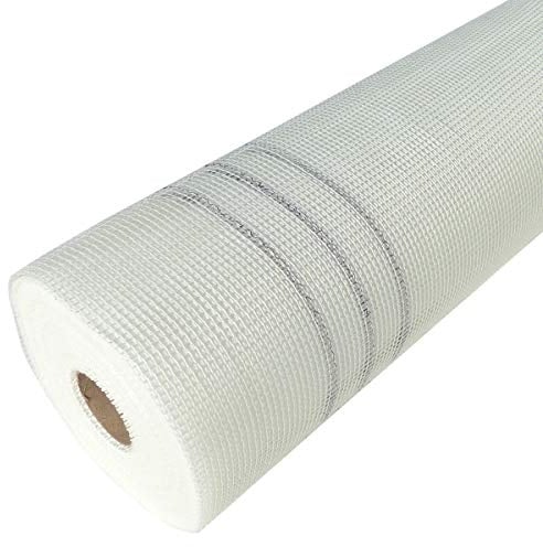 Tissu de crépi - 50 m² - 1 m x 50 m - En fibre de verre - 165 g/m² - 4 mm x 4 mm - Système VW et WDVS - Système BOHRFUX