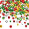 YGAOHF Jingle Bells zum Basteln – 200 Stück bunte kleine Weihnachtsglocken mit lautem Klang, 4 helle Farben, Bastelglocken für Weihnachten Heimdekoration (0,3/0,4/1,2 cm)
