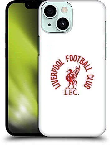 Head Case Designs Officially Licensed Liverpool Football Club Red LFC On White Liver Bird Hard Back Case Compatible With Apple iPhone 13 Mini