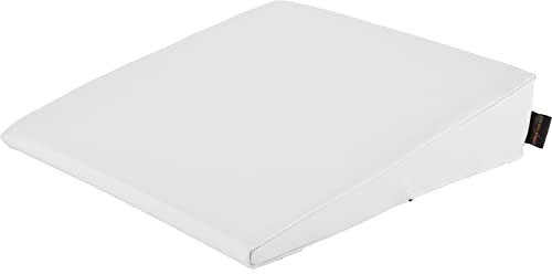 pader medi.tech Keilkissen 40x40x10/2 cm - Orthopädischer Lagerungskeil mit hochwertigem Kunstlederbezug I Weiß