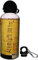 EINSATZGEIL FIREBOTTLE Atemluft 300 bar | Trinkflasche 600ml mit zwei Verschlüssen & Karabiner | Feuerwehr-Design bedruckt