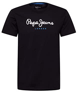 Pepe Jeans Herren Shirt Eggo schwarz/weiß/blau L