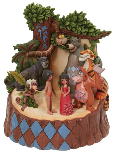 Jim Shore Dschungelbuch, geschnitzt von Herz, Disney Traditions