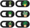 Mizi Webcam Privacy Cover Slide [6 Pezzi], Simpatico Adesivo Blocca Fotocamera, Proteggi la Tua Privacy e Sicurezza per Computer, Laptop, Tablet e Telefoni - Pianta