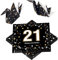 Servietten 21. geburtstag 20 Stück,geburtstagsservietten,3-lagig, partyzubehör,tischdeko,33x33cm,Tischdekoration,happy birthday Papierservietten für männer und frauen