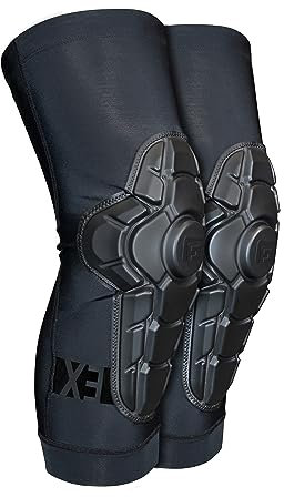 G-Form Pro-X3 Ginocchiere per Mountain Bike - Ginocchiere per Uomo e Donna - Nero Opaco Triplo, Adulto X-Grande