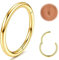 FIOROYAL 14G Bauchnabelpiercing Hoop für Frauen Männer Bauchnabel Ring Piercing 316L Edelstahl Nabel Ring Shiny CZ Opal Scharnier Nahtlose Bauch Knopf Hoop Piercing Schmuck 8mm/10mm/12mm(AG-8)
