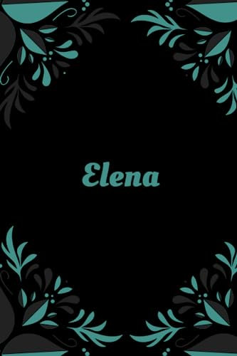 Elena: Personalisiertes Notizbuch mit namen, hübsches Geschenk für Elena