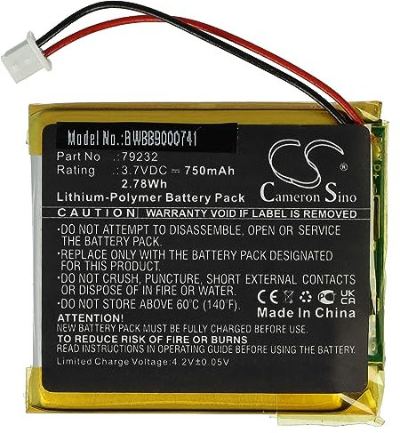 vhbw Akku kompatibel mit Floureon VB603, VB605, VB601 Babyphone Babytalker (750 mAh, 3,7 V, Li-Polymer)