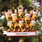witfox Personalised Christmas Ornaments with 2/3/4/5/6/7/8 Family Names - 2024 Resin personalised hand-painted christmas tree decorations baubles for Family, Partners, Friends 8