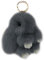 Xsclpomddy Süße Plüsch Hase Schlüsselanhänger Plüsch-Häschen Schlüsselanhänger Pom Poms Taschenanhänger Handtasche Autoschlüssel Dekoration,dark gray