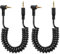 CERRXIAN 2 cavi audio da 2,5 mm, TRS da 2,5 mm, spina a 3 poli su maschio, cavo audio AUX stereo per videocamera, telecamera, cuffie, IR blaster e trasmettitore IR – 1 m (da M a ML)