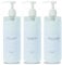 GOYISEE Shower Dispenser, 3 White Plastic Bottles for Soap and Shampoo (White-3Pack), Practical Bathroom Accessory