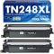 TN248XL MFC-L3760CDW Schwarz Toner Cartridges: Kompatible für Brother TN248BK TN248XLBK TN248XL MFC-L3740CDW TN248 TN-248XL DCP-L3560CDW MFC-L3740CDWE MFC-L8390CDW HL-L3240CDW HL-L3240CDW (2 Pack)