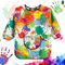 GSrenyu Kids Painting Apron, Waterproof Child Art Smock with Pocket, Long Sleeve Children's Art Apron for Painting,Cooking,Eating,Arts Children Ages 3-8（Multicolor,multicolor）