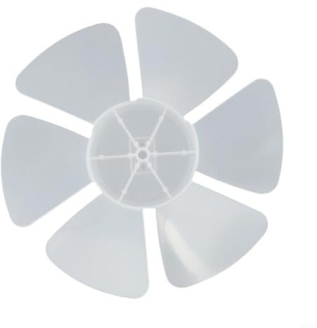 PP Plastic 10 Inch Electric Fan Replacement Blade Easy to Disassemble and Clean Design (Transparent White)