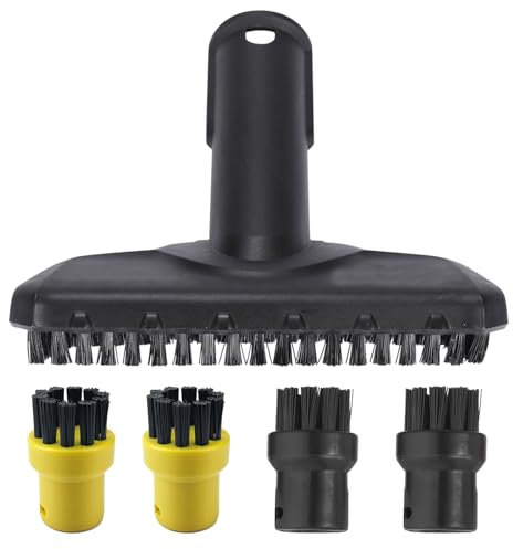 Eagles 12 Pack Steam Mop Brush Heads Replacement: Flat & Round Brushes, Compatible with Karcher SC1 SC2 SC3 SC4 SC5, Ideal for Kitchen & Bathroom Cleaning