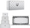 ACXIN Truckbox Werkzeugkasten aus Aluminium mit Schloss und Schlüsseln, 76x36x40,5 cm - Unterbaubox Staubox Alubox Wasserdicht und Staubgeschützt, Ideal für PKW und Anhänger