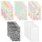 15 Blatt Buchstaben Aufkleber Zahlen Aufkleber, Alphabet Aufkleber, Buchstaben-Sticker, Selbstklebende kleine Buchstaben für Scrapbooking, Briefkasten, Zahlen, Etiketten, Basteln