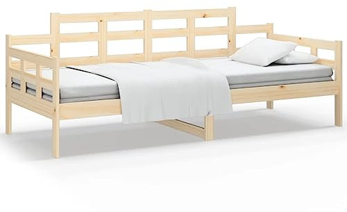 HEFZGDB Tagesbett Massivholz Kiefer 80x200 cm Einzelbett Familienbett Einzelbetten Doppelbett für Herberge Wohnbereich Schlafzimmer Gästezimmer