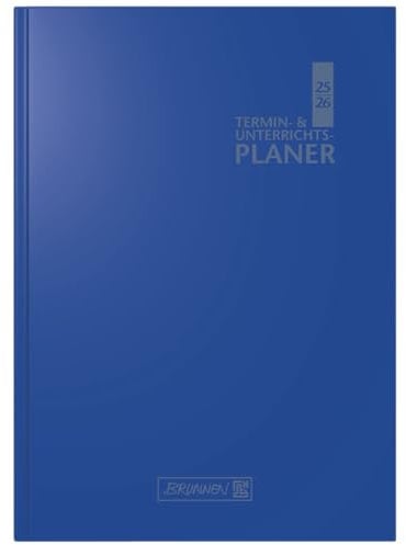 BRUNNEN Termin- & Unterrichtsplaner 2025/2026 | A5, Kunststoff, blau