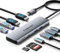 Lemorele Aluminum Docking Station Dual HDMI, 10-in-1 USB C Hub to 2 HDMI 4K, 4 USB 3.0/2.0, 100W PD Fast Charging, SD/TF Dual Display Multiport Adapter for Macbook/Dell/Acer/Lenovo/Acer etc.