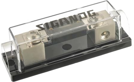 SIGANDG 0/2/4 Gauge AWG Inline ANL Portafusibile con 125A Amp Fuse