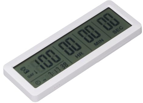 SIXRUN Premium ABS Digital Countdown Days | Timer 999 Tage Count Down Uhr für Geburtstag Hochzeit Neues Baby Ruhestand (WHITE)