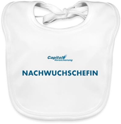 Stromberg Capitol Versicherung Nachwuchschefin Bio Baby Lätzchen | Waschbares Baby-Lätzchen