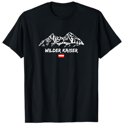 Bergpanorama Skiurlaub Apres-Ski Wilder Kaiser T-Shirt