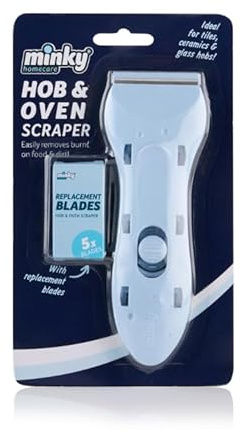 Kitchen Hob & Oven Scraper – Heavy Duty Ceramic & Glass Cooker Top Cleaner | Removes Burnt-On Food, Grease & Stains | Hob Scraper Tool by Alpha Aim