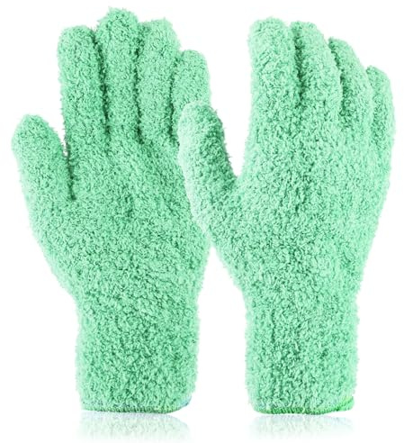 Wanmu Microfiber Dusting Glofe Leaf Cleaning Glofe Mitten for Indoor Plant | Reusable Washable, Car Blinds, Furniture House, and Small Objects