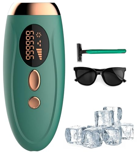 2026 Newest IPL Hair Removal Device, with 5 Energy Level,999,999 Flashes,3 Function, Laser Permanent Hair Remover Painless for Women and Men, Facial,Bikini, Body (Green)