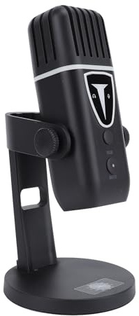 KAKAKE Gaming-Mikrofon, USB-Kondensatormikrofon, HiFi-Soundkarten-Integration mit Breiter Anwendung für Game-Live-Streaming, Metall, Elektronisch