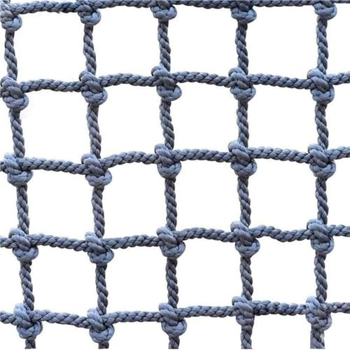 Outdoor Playground Safety Net, Kids Climbing Net, Climbing Ropes, 1x1m Rope Ladder, Balcony Safety Net (3x3m) - Ideal for Child Safety and Fun