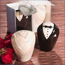 Lote de 20 Saleros + Pimenteros NOVIOS - Regalos invitados Bodas Originales
