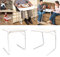 Genérico * Mesa Adjus Mesa Plegable Ajusta Mate TV Vajilla Viaje Bandeja Escritorio E TV Dinner L 2 X Portátil Ajustable Viaje Cena Laptop