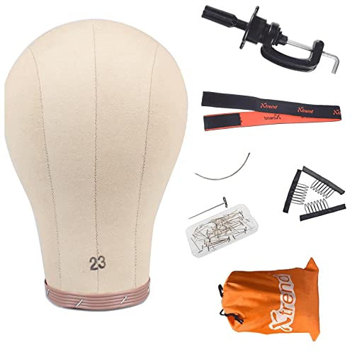 Xtrend 23 Inch Cork Canvas Head for Lace Wigs & Display/Drying/Styling