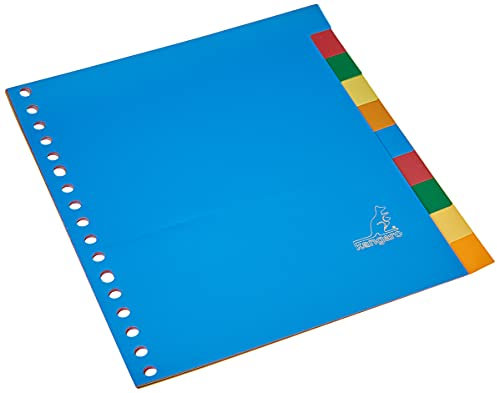 Kangaro Register A5 blanko PP 120 micron 17r. 10tlg sortiert Tabs, 21x18x0.1 ( Niederländisches Produkt )