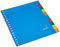 Kangaro Register A5 blanko PP 120 micron 17r. 10tlg sortiert Tabs, 21x18x0.1 ( Niederländisches Produkt )