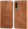 AFARER Handyhülle für Samsung Galaxy A7 2018 SM-A750FN, mit Magnetverschluss klapphülle, Brieftasche Ledertasche Leather Wallet case Stoßfest Schutz mit Kartenhalter,Klappbar Ständer - Braun